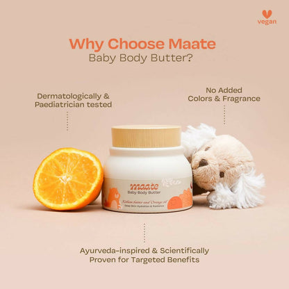 Maate Baby Body Butter Enriched with Pure Kokum Butter and Saffron Oil