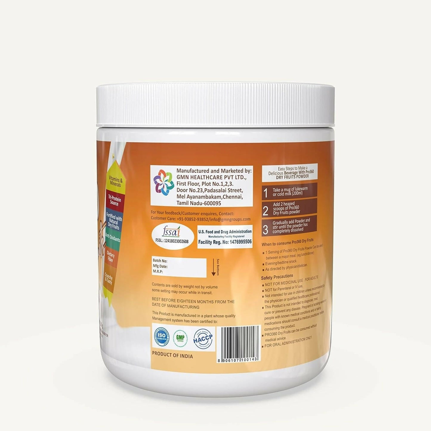 Pro360 Dry Fruits Protein Powder