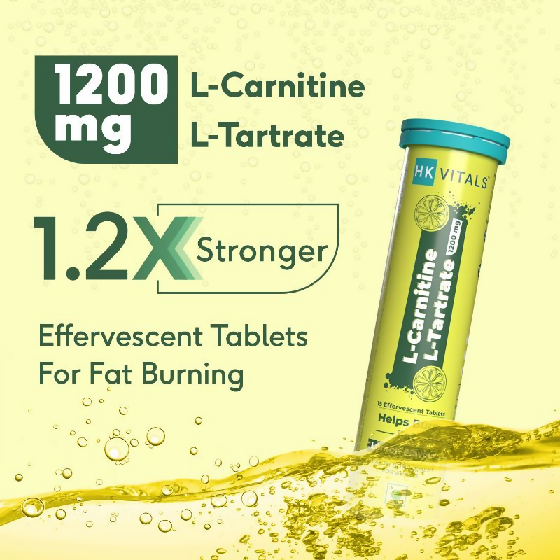 HK Vitals L-carnitine L-tartrate Effervescent Tablets (Lemon)