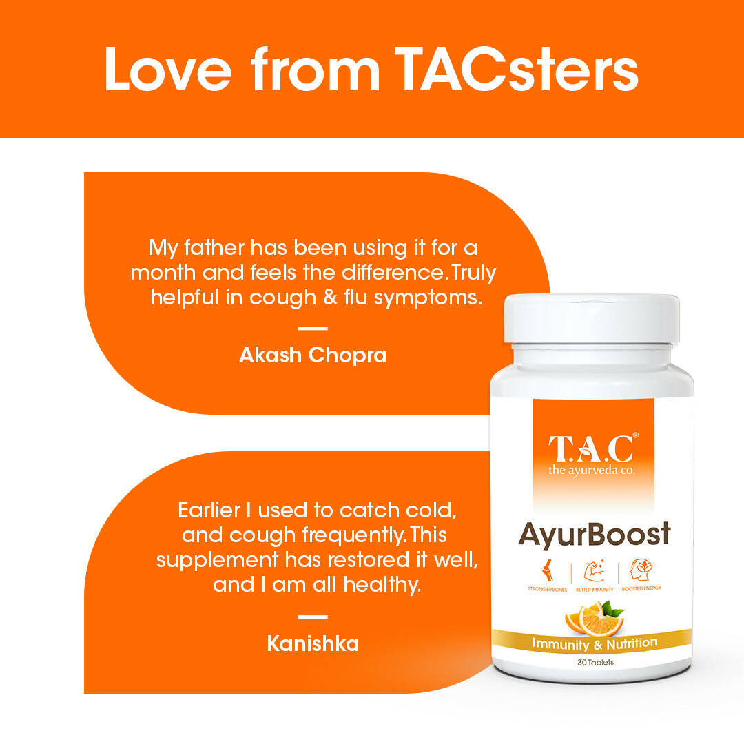 TAC - The Ayurveda Co. AyurBoost Tablets for Stamina and IM for Women & Men