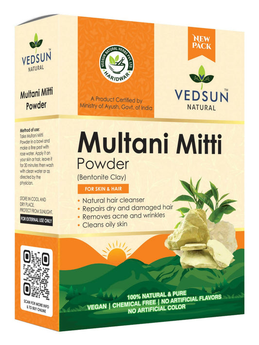 Vedsun Naturals Multani Mitti Powder for Face and Skin