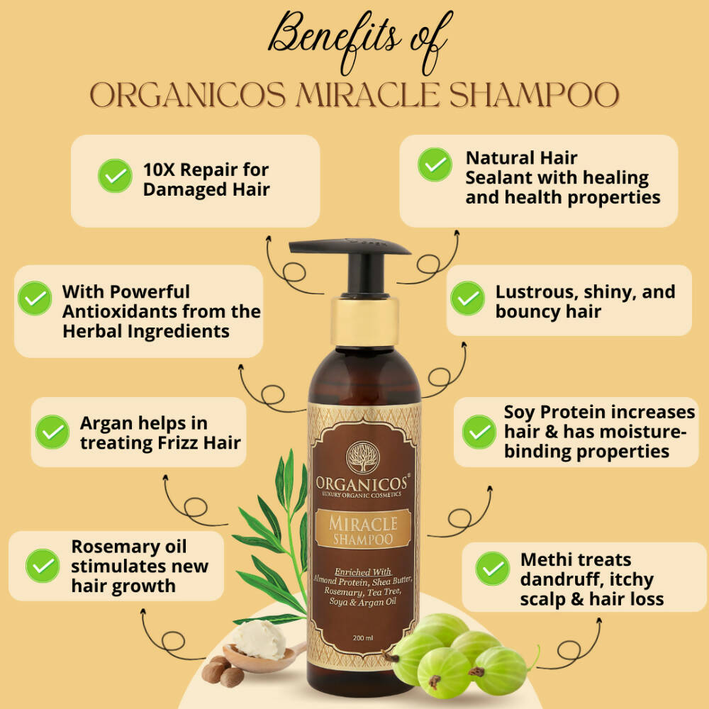 Organicos Miracle Anti Hair Fall Shampoo