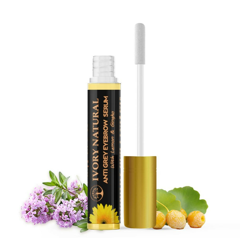 Ivory Natural Grey Eyebrow Serum - Rejuvenates, Nourishes, And Restores Natural Color Of Eyebrows