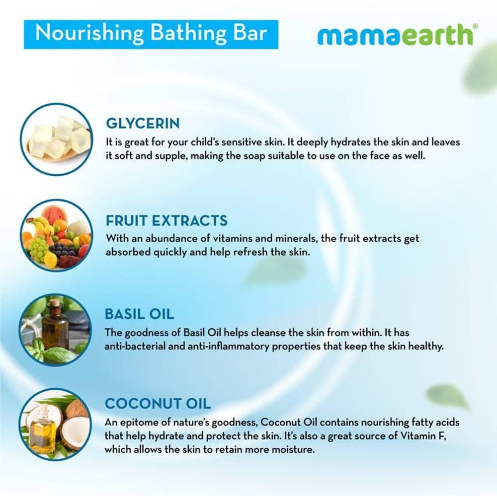 Mamaearth Nourishing Bathing Bar Soap For Kids ? ( Pack of 5)