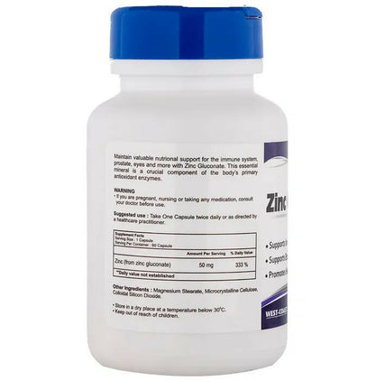 Healthvit Zinc Gluconate Capsules