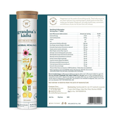 Wellbeing Nutrition Grandma's Kadha Tablets