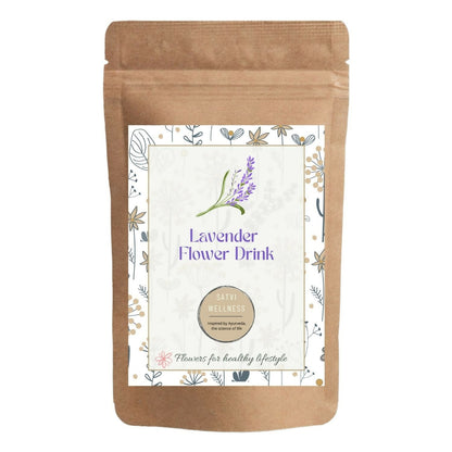 Satvi Wellness Lavender flower Tea | Lavender tea | Lavender flower drink mix - BUDNE