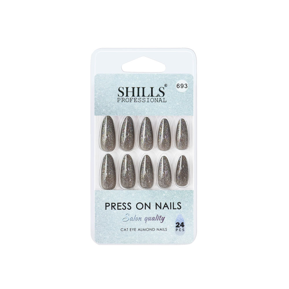Shills Professional Reusable Press On Nails Log Almond - SPN693