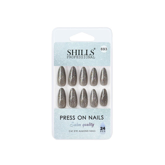 Shills Professional Reusable Press On Nails Log Almond - SPN693