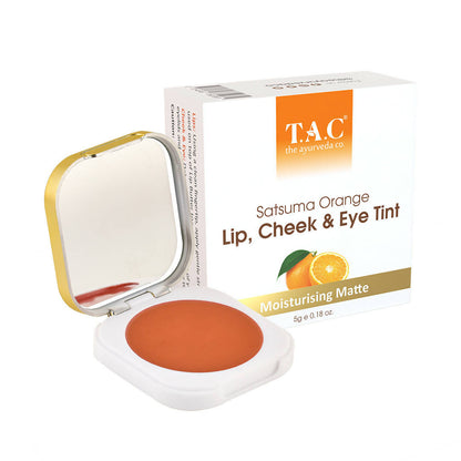 TAC - The Ayurveda Co. Satsuma Orange Lip, Cheek & Eye Tint - BUDNE