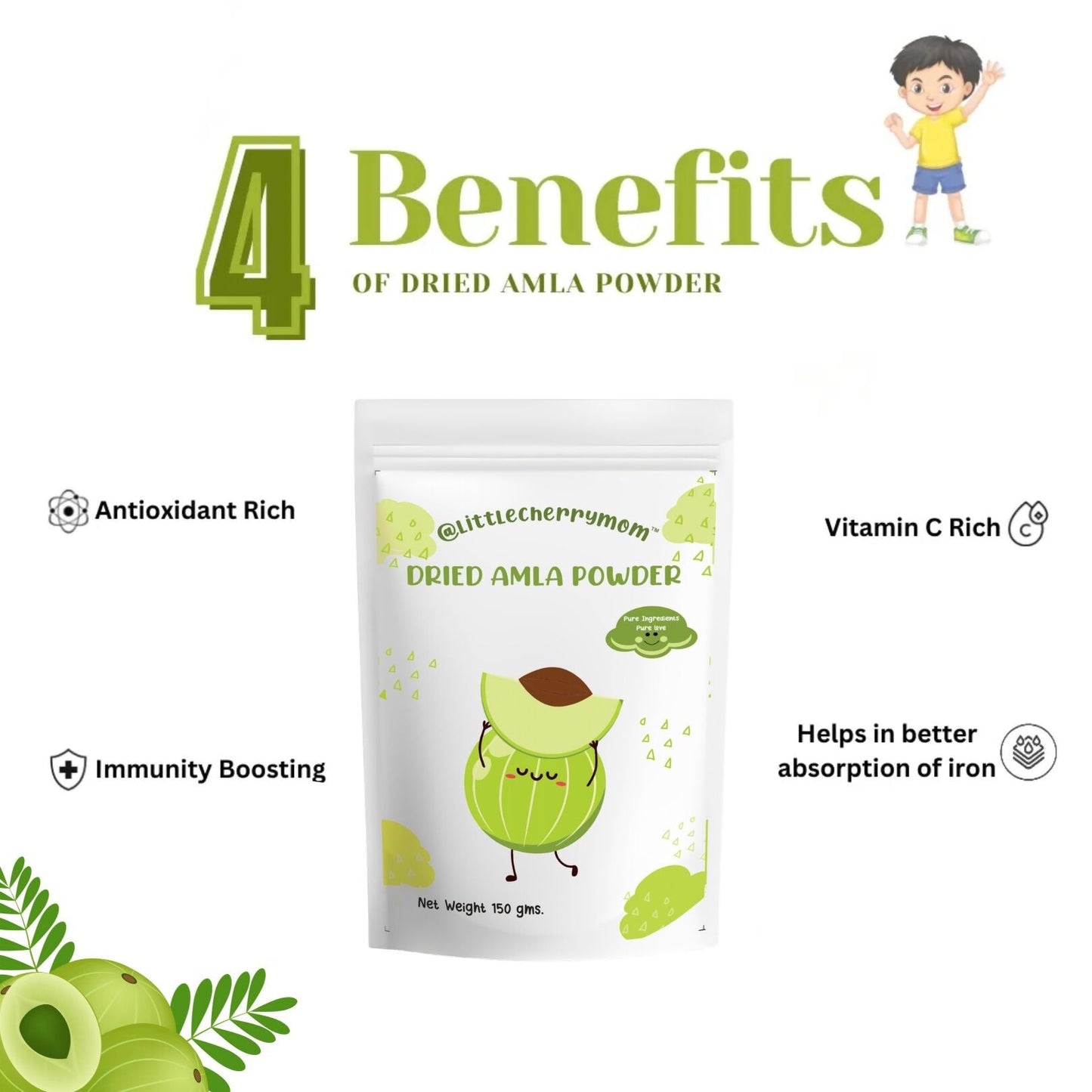 Littlecherrymom Dried Amla Powder