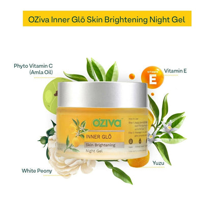 OZiva Inner Glo Skin Brightening Night Gel