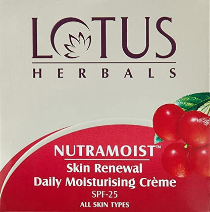 Lotus Herbals Nutramoist Skin Renewal Daily Moisturising Creme, SPF 25