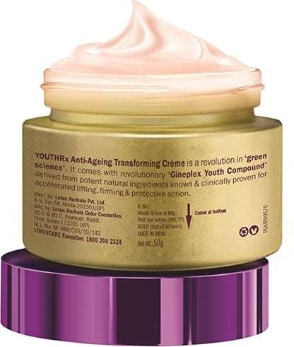 Lotus Herbals Youth Rx Anti-Aging Transforming Creme  SPF 25, PA +++