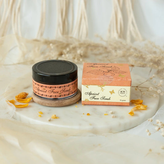 SOS Organics Apricot Face Scrub - 50GM