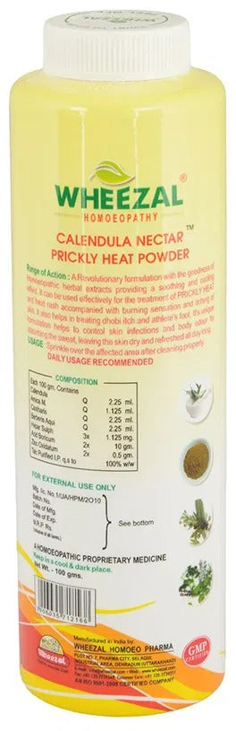 Wheezal Calendula Nectar Prickly Heat Homoeo Cool Powder
