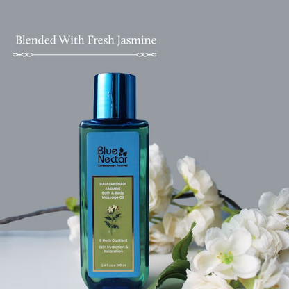 Blue Nectar Balalakshadi Jasmine Bath & Body Massage Oil
