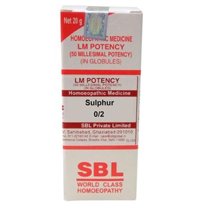 SBL Homeopathy Sulphur LM Potency - BUDEN