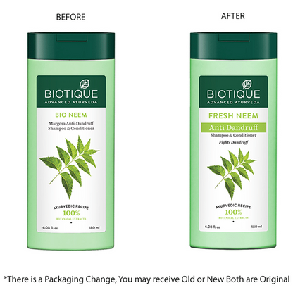 Biotique Bio/Fresh Neem Anti Dandruff Shampoo & Conditioner