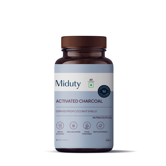Miduty by Palak Notes Activated Charcoal Capsules -  usa australia canada 
