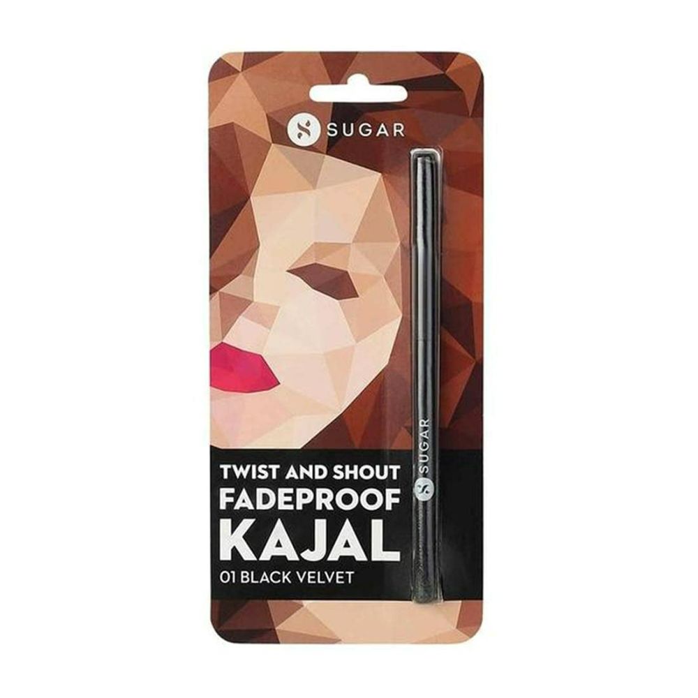 Sugar Twist And Shout Fadeproof Kajal - Black Velvet (Black)