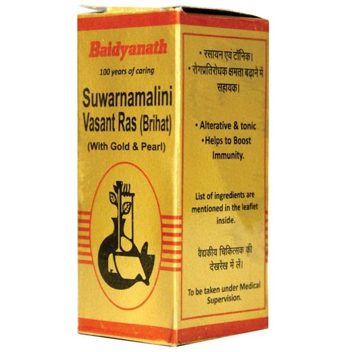 Baidyanath Suwarnamalini Vasant Ras (Brihat) - 10 Tablets