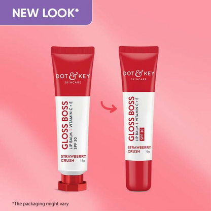 Dot & Key Gloss Boss Strawberry Red Lip Balm