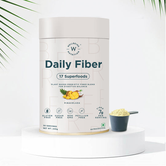 Wellbeing Nutrition Daily Fiber Powder-Pina Colada Flavor - BUDEN