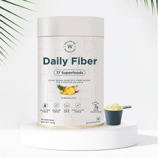 Wellbeing Nutrition Daily Fiber Powder-Pina Colada Flavor - BUDEN