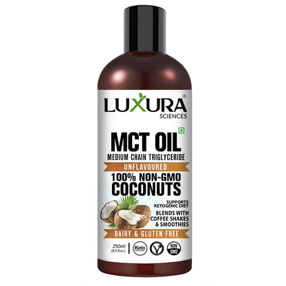 Luxura Sciences MCT Oil Organic for Weight and Energy Management - BUDEN