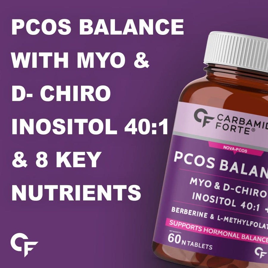 Carbamide Forte PCOS Support Tablets with Myo-Inositol to D-Chiro-Inositol 40:1