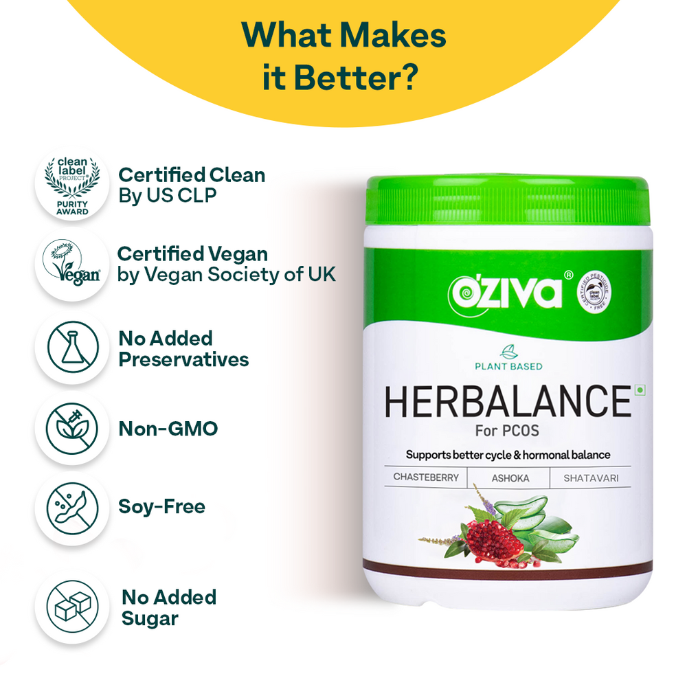 OZiva Plant Based Herbalance For Pcos