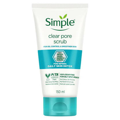 Simple Daily Skin Detox Clear Pore Facial Scrub - BUDEN