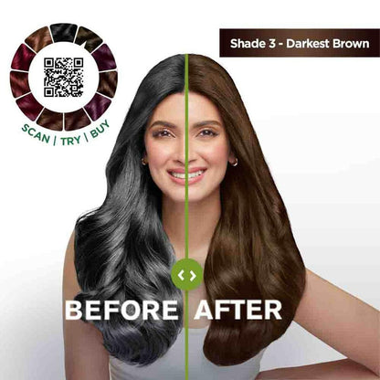 Garnier Color Naturals Creme Riche Hair Color, Shade 3 Darkest Brown