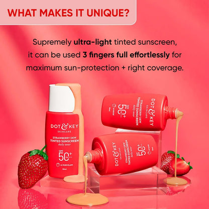 Dot & Key Strawberry Dew Tinted Sunscreen - 01 Porcelain