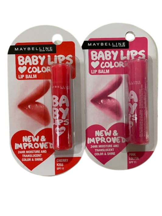 Maybelline New York Baby Lips Lip Balm (Pink & Red) - BUDNE