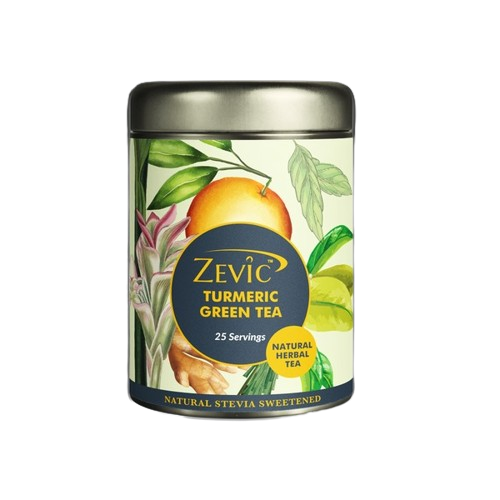 Zevic Anti- Inflammatory Turmeric Herbal Green Tea