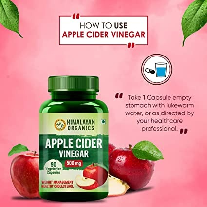 Himalayan Organics Apple Cider Vinegar 500 mg Capsules