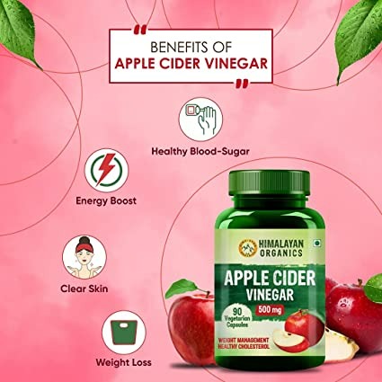 Himalayan Organics Apple Cider Vinegar 500 mg Capsules