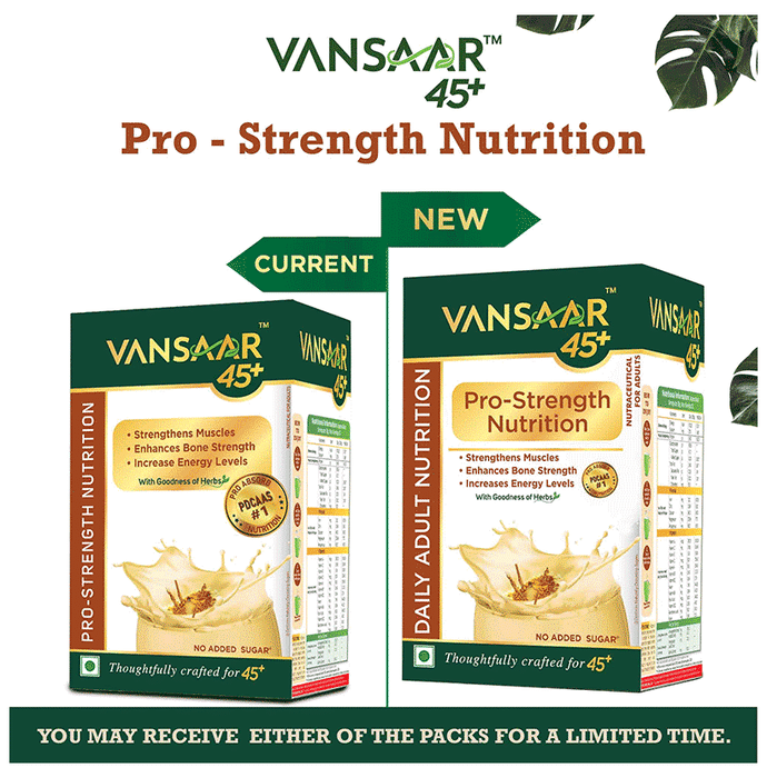 Vansaar 45+ Pro-Strength Nutrition Health Drink for Adults