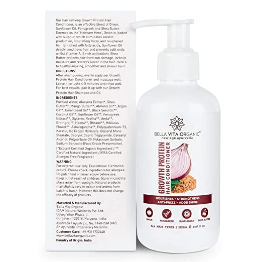 Bella Vita Organic Growth Protein Hair Conditioner