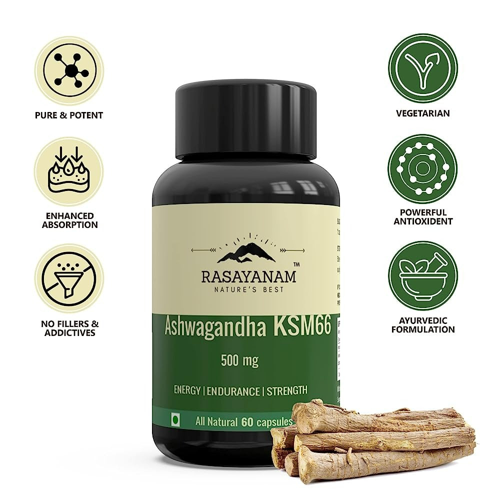 Rasayanam Ashwagandha KSM-66 Capsules