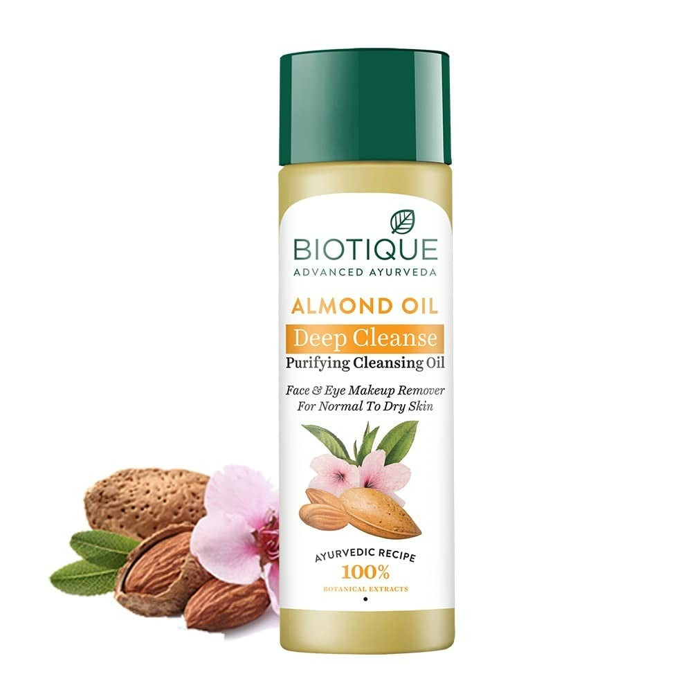 Biotique Advanced Ayurveda Bio Almond Oil Soothing Face And Eye Makeup Cleanser