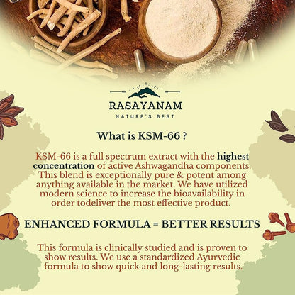 Rasayanam Ashwagandha KSM-66 Capsules