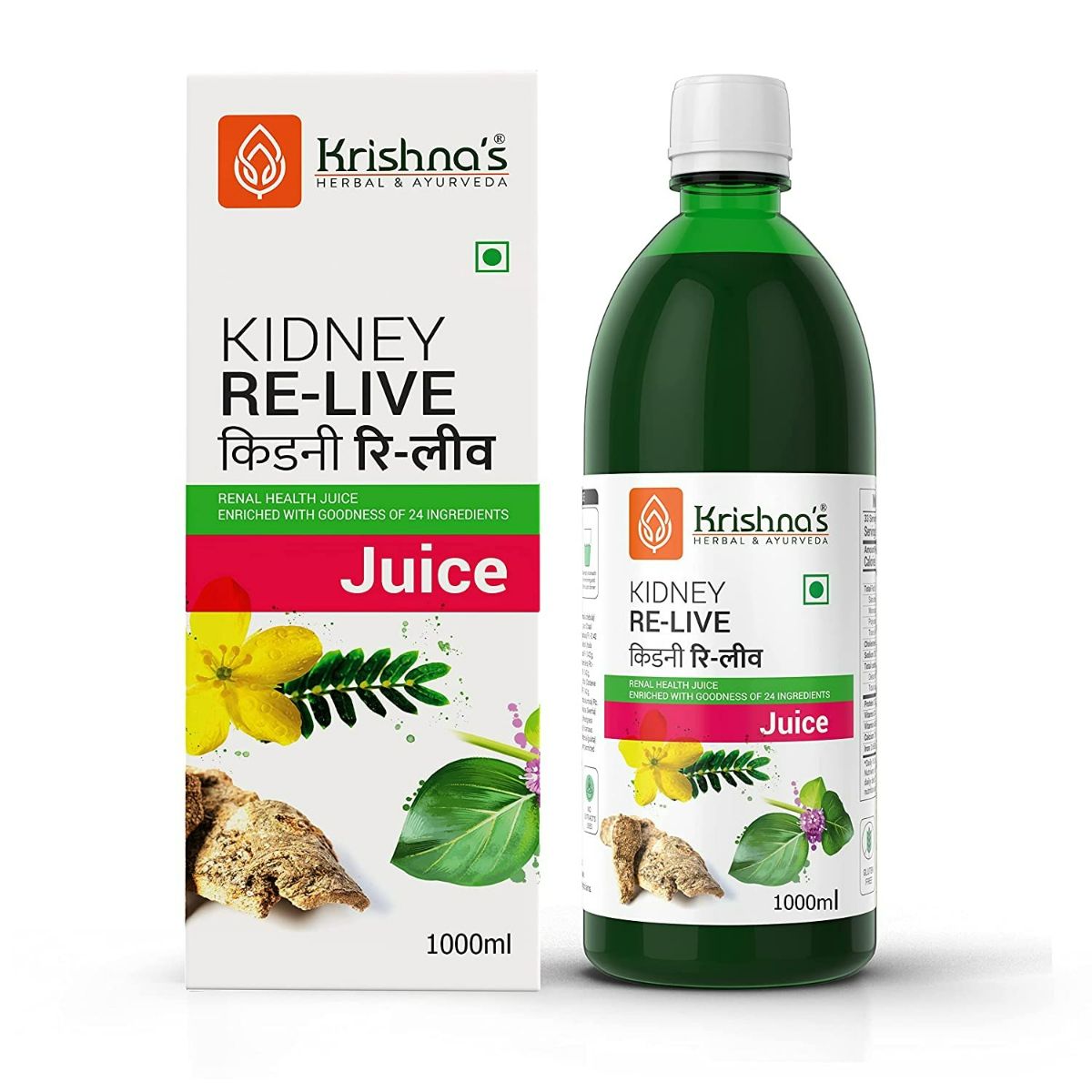 Krishna's Herbal & Ayurveda Kidney Relive Juice