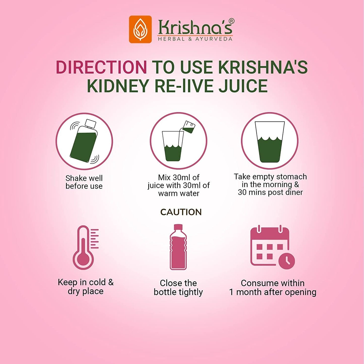 Krishna's Herbal & Ayurveda Kidney Relive Juice