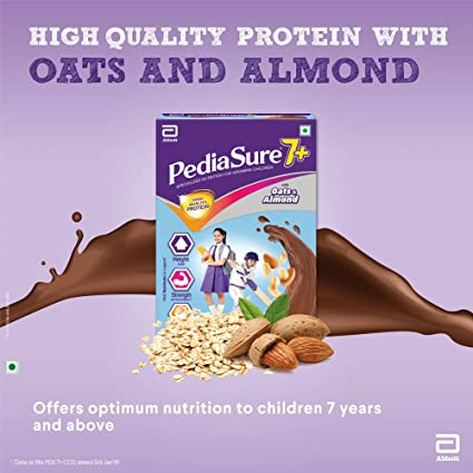 Pediasure 7 Plus Oats & Almond Nutrition Drink Powder Chocolate Flavour for Infants