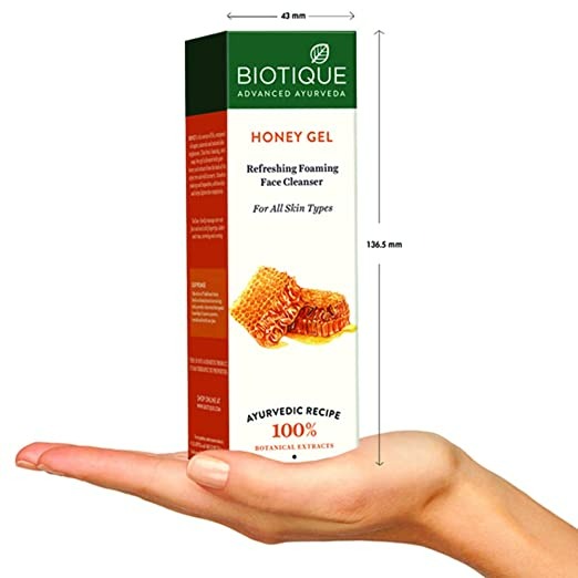 Biotique Advanced Organics Honey Gel Refreshing Foaming Face Cleanser - 120ML