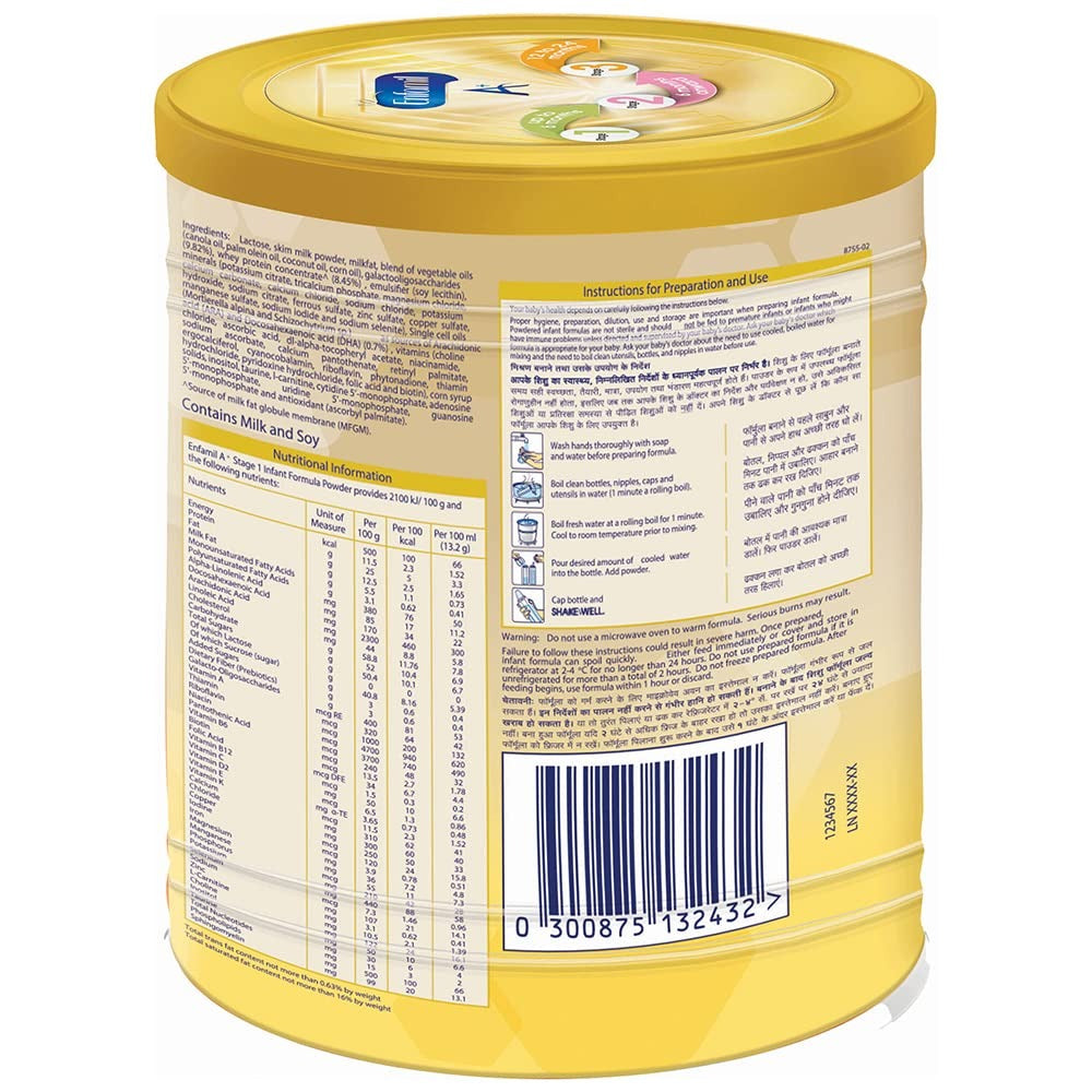 Enfamil A+ Infant Formula (0 to 6 months) Stage 1