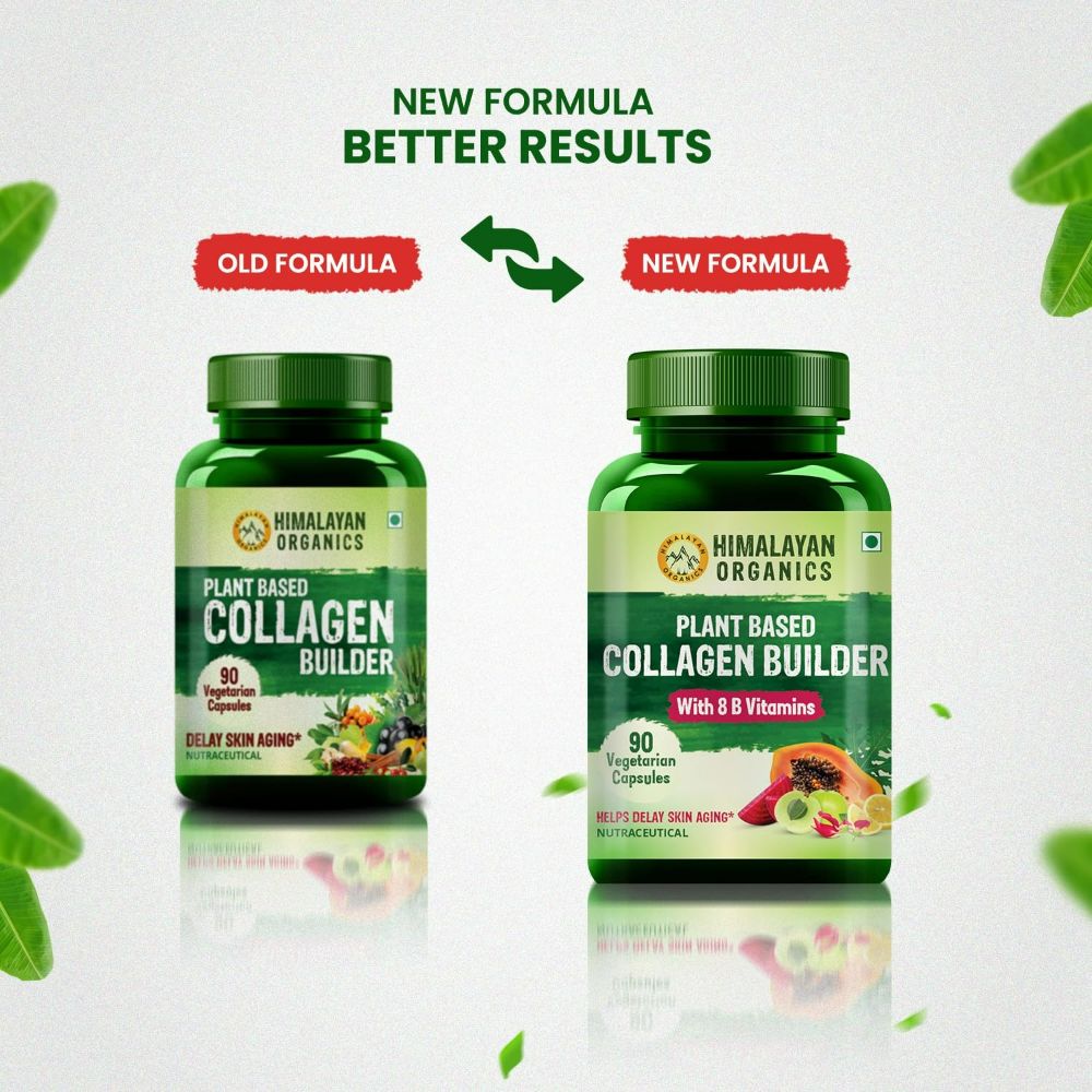 Himalayan Organics plant based Collagen Builder Whole Food Vegetarian Capsules